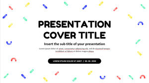 Tema gratuito di Presentazioni Google e modello PowerPoint per la presentazione di Memphis Pattern Design