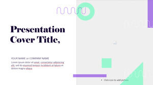 Kostenloses Google Slides-Design und PowerPoint-Vorlage für moderne geometrische Portfolio-Präsentation