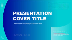 Plantillas gratuitas de PowerPoint y temas de Google Slides para presentaciones multipropósito azul-verde