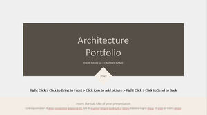 Minimal Mimari Portföy Sunumu için ücretsiz PowerPoint şablonları ve Google Slaytlar temaları