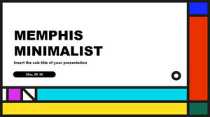 Memphis minimalist Șabloane de prezentare gratuite