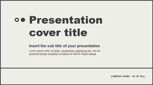 Grayscale Tone Free presentation templates