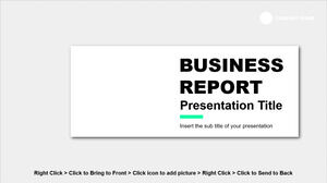 Raport de afaceri Șablon PowerPoint gratuit și temă de diapozitive Google gratuite