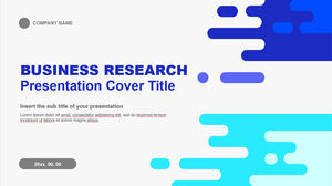 Business Research Modello di presentazione gratuito