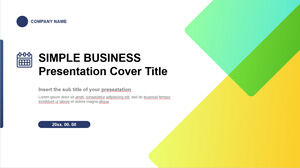 Simple business presentation templates