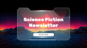 تصميم العروض التقديمية للرسائل الإخبارية للخيال العلمي - سمة شرائح Google وقالب PowerPoint مجانًا