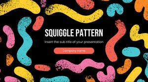 Diseño de fondo de presentación gratuita de patrón Squiggle para el tema de Google Slides y la plantilla de PowerPoint