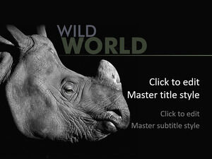 Free Rhinoceros PPT Template