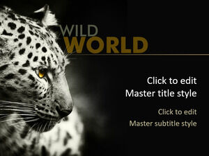 Modello PPT leopardo gratuito