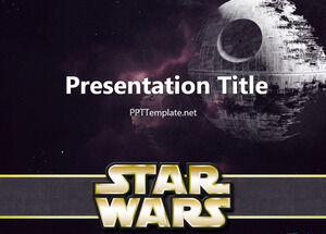 Șablon PPT gratuit Star Wars cu logo