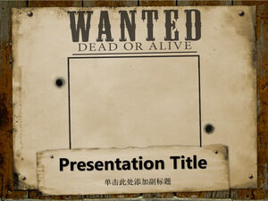 Free Wanted Template for PowerPoint