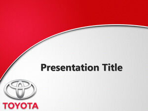 Kostenlose Toyota mit Logo PPT-Vorlage
