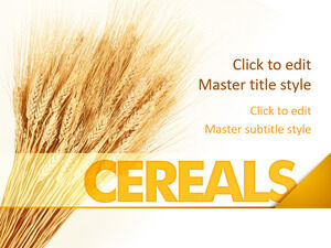 Plantilla PPT de cereales gratis
