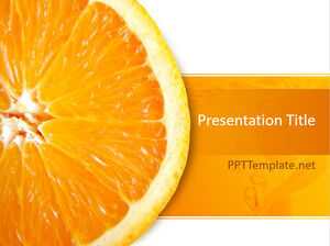 Modèle PPT orange gratuit