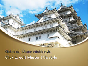 Modelo grátis de PPT do Castelo de Himeji
