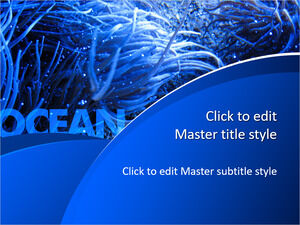 免費藍色海洋PPT模板