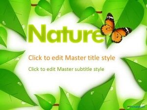 Modèle Nature PPT gratuit