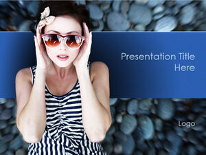 Free Fashion Girl PPT Template