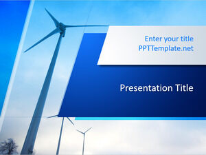 เทมเพลต PPT พลังงานลมฟรี