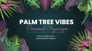 Palm Tree Vibes Personal Organizer