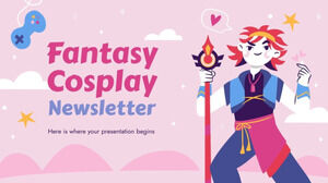 Fantasy Cosplay Newsletter