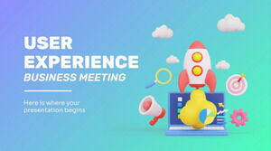 Reunión de negocios de experiencia del usuario