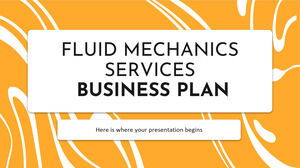 Geschäftsplan für Strömungsmechanik-Dienstleistungen