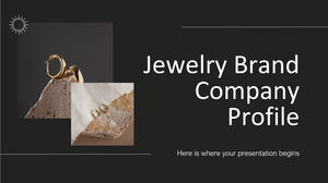 Profil de l'entreprise de la marque de bijoux