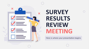 Reunión de revisión de los resultados de la encuesta