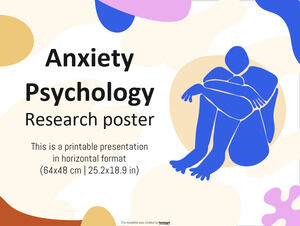 Poster de cercetare în psihologia anxietății