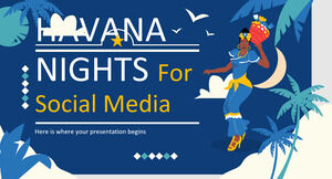 Noites de Havana para mídias sociais