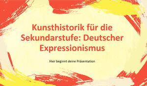 Przedmiot historii sztuki w liceum: ekspresjonizm niemiecki