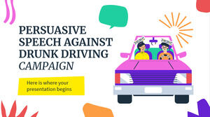 Kampagne „Überzeugende Rede gegen Trunkenheit am Steuer“.