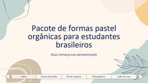 Pacote de Formas de Pastel Orgânicas para Estudantes Brasileiros