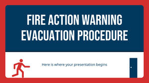 Procédure d'évacuation d'avertissement d'action d'incendie