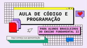 Code and Programming Lesson for Brazilian Middle School Students