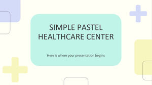 Simple Pastel Healthcare Center