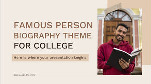 Famous Person Biography Theme for College