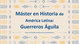Master in Storia dell'America Latina: I Cavalieri dell'Aquila