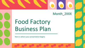 Planul de afaceri al fabricii de alimente