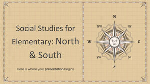 الدراسات الاجتماعية للمرحلة الابتدائية: الشمال والجنوب