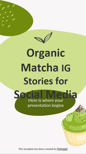 Cerita IG Matcha Organik untuk Media Sosial