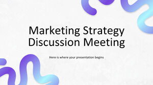 Reunión de discusión de estrategia de marketing
