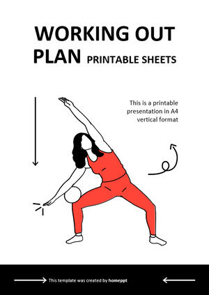 Working Out Plan Printable Sheets