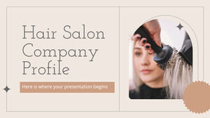 Profil de l'entreprise du salon de coiffure