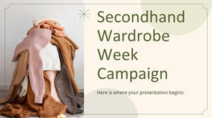 Campagna per la settimana del guardaroba di seconda mano