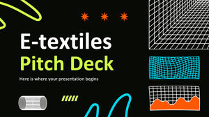 Pitch Deck für E-Textilien