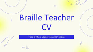 CV del profesor de Braille