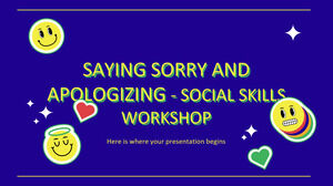 Pedindo desculpas e pedindo desculpas - Workshop de habilidades sociais