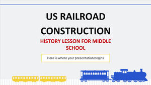 Lezione di storia della costruzione della ferrovia degli Stati Uniti per la scuola media